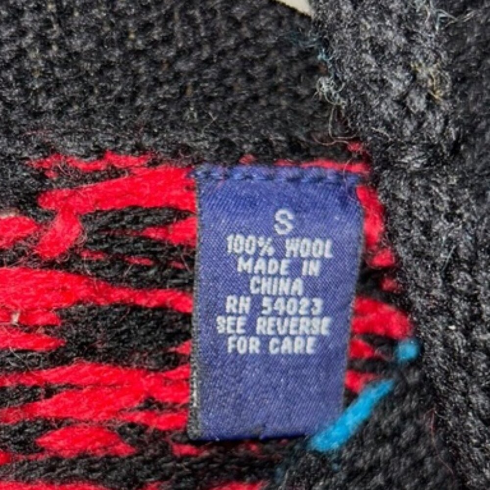 Gap Vintage Spectacular Wool Patchwork Snowflakes… - image 3